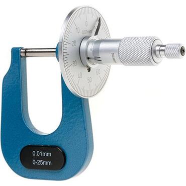 outside micrometer with disk for measuring strip or plate type 4126